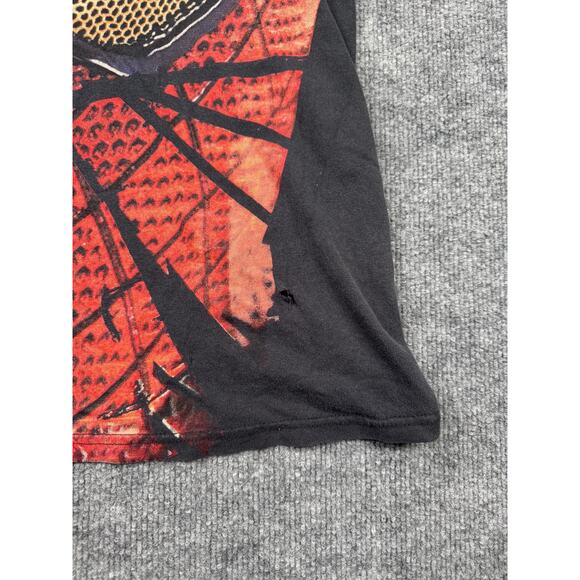 Vintage Marvel Spider-Man Full Face Graphic Tee 2000s Black XL - Picture 8 of 14